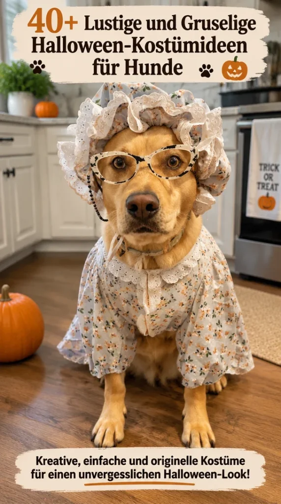 Hunde in lustigen und gruseligen Halloween Kostümen