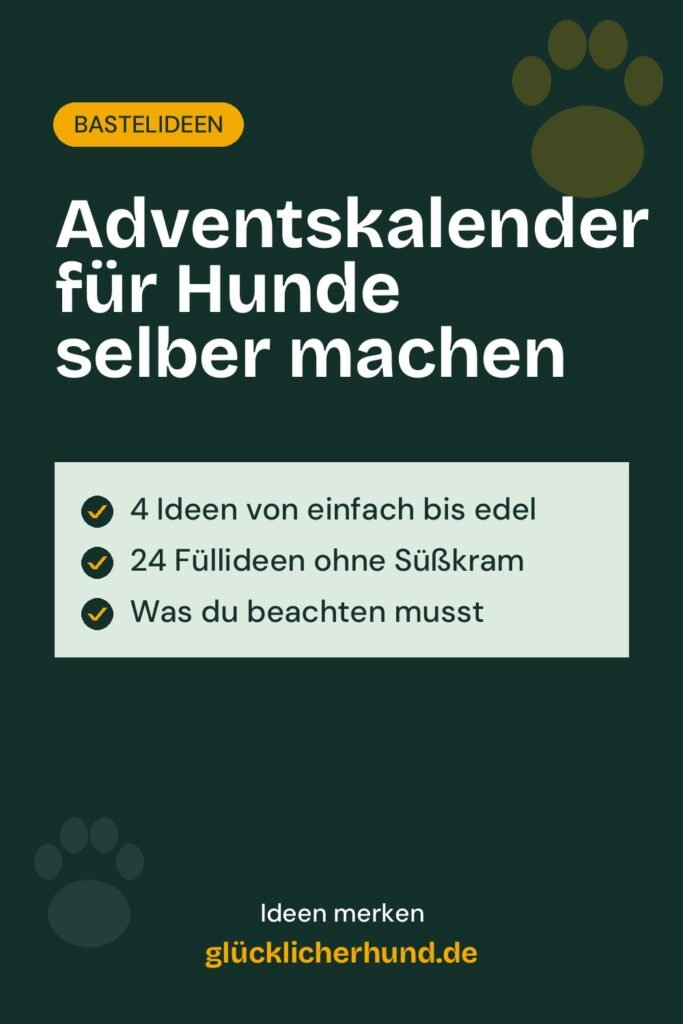 Adventskalender für Hunde selber machen | glücklicherhund.de