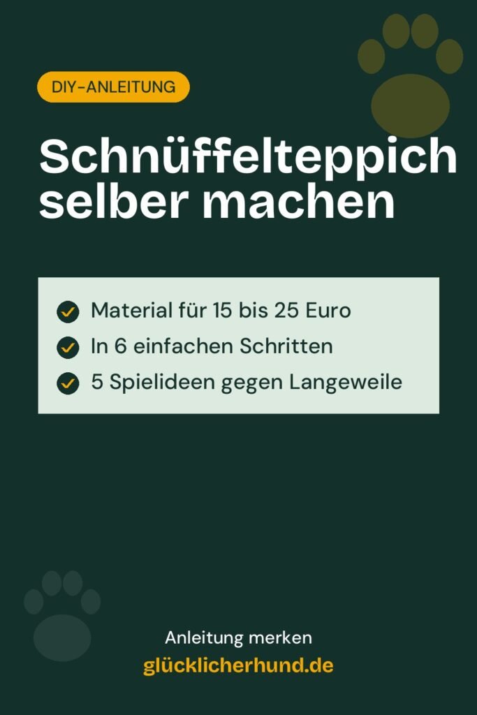Schnüffelteppich selber machen | glücklicherhund.de