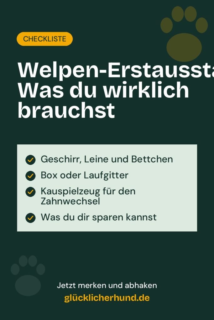 Welpen-Erstausstattung: Was du wirklich brauchst | glücklicherhund.de